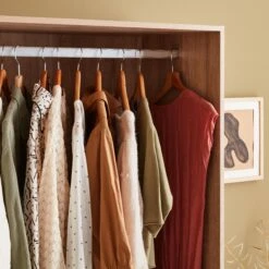 Module Dressing Avec 4 Tiroirs Et 1 Penderie Couleur : Naturel -Mobilier de maison idres4dnat 5dee638a6b061edecec9d5e3067a25f1