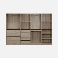 Kit Dressing Modulable Avec 4 éléments Couleur : Naturel -Mobilier de maison idresfullkitnat 35870c91b25e6f18bae00b3671fe6553