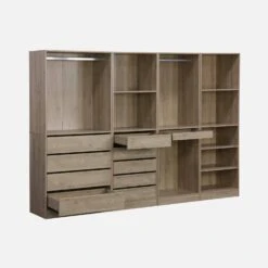 Kit Dressing Modulable Avec 4 éléments Couleur : Naturel -Mobilier de maison idresfullkitnat 6395c3185ce867a2d8f2c2756b394bc0