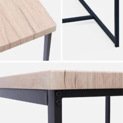 Table Haute Et 4 Tabourets De Bar Acier Et Effet Bois Couleur : Noir 11 Table Haute Et 4 Tabourets De Bar Acier Et Effet Bois Couleur : Noir -Mobilier de maison ids100r4 29625af6f80e7379f9096dbbdc85e9e6