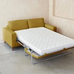 Canapé Lit Convertible 3 Places Avec Matelas 12cm - Fabriqué En France Couleur : Moutarde 16 Canapé Lit Convertible 3 Places Avec Matelas 12cm - Fabriqué En France Couleur : Moutarde -Mobilier de maison igusbedsofacur 99432424555febc0b6b2c0f58d7e4a54