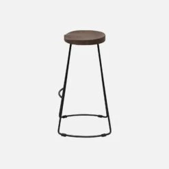 Tabouret De Bars Bois De Manguier Et Acier, Repose Pieds, 65cm (lot De 4) Couleur : Teinté Noyer 13 Tabouret De Bars Bois De Manguier Et Acier, Repose Pieds, 65cm (lot De 4) Couleur : Teinté Noyer -Mobilier de maison ijabst65x4wal d48b465f12a6e536d137557066cadf88