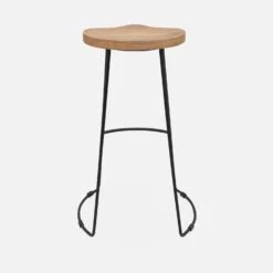 Tabouret De Bar Bois De Manguier Et Acier, Repose Pieds, 75cm (lot De 4) Couleur : Naturel 12 Tabouret De Bar Bois De Manguier Et Acier, Repose Pieds, 75cm (lot De 4) Couleur : Naturel -Mobilier de maison ijabst75x4oak 0144f1c4c2e577b21804a3e8d394289c
