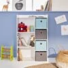 Meuble Rangement Enfant 4 Paniers Couleur : Bleu