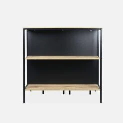 Table Haute Décor Bois Et Métal 2 étagères, 2 Tabourets -Mobilier de maison ilfbds100r2bn 0fe285483bfcf34804ae7f126b759f91