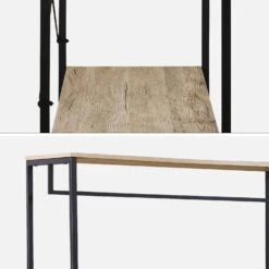 Meuble D'entrée Métal Et Décor Bois, 3 Niveaux, Barre De Penderie 11 Meuble D'entrée Métal Et Décor Bois, 3 Niveaux, Barre De Penderie -Mobilier de maison ilfclrackbn 91a17c0fe2155b91c86f18e85e9d51a8