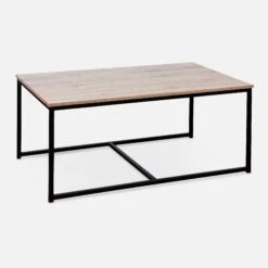 Table Gigogne Encastrable Métal Et Effet Bois (lot De 3) Couleur : Bois -Mobilier de maison ilfctgigbn fd934dcc7510d97698625551a2f8b275