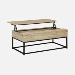 Table Basse Industrielle Effet Bois Plateau Relevable -Mobilier de maison ilfliftct100bn c616e907081e40d60943614ceca365c2