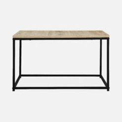 Table Basse Industrielle Effet Bois Et Métal -Mobilier de maison ilfsqct70bn 58421578ec8613c661cd9db056bfb93e