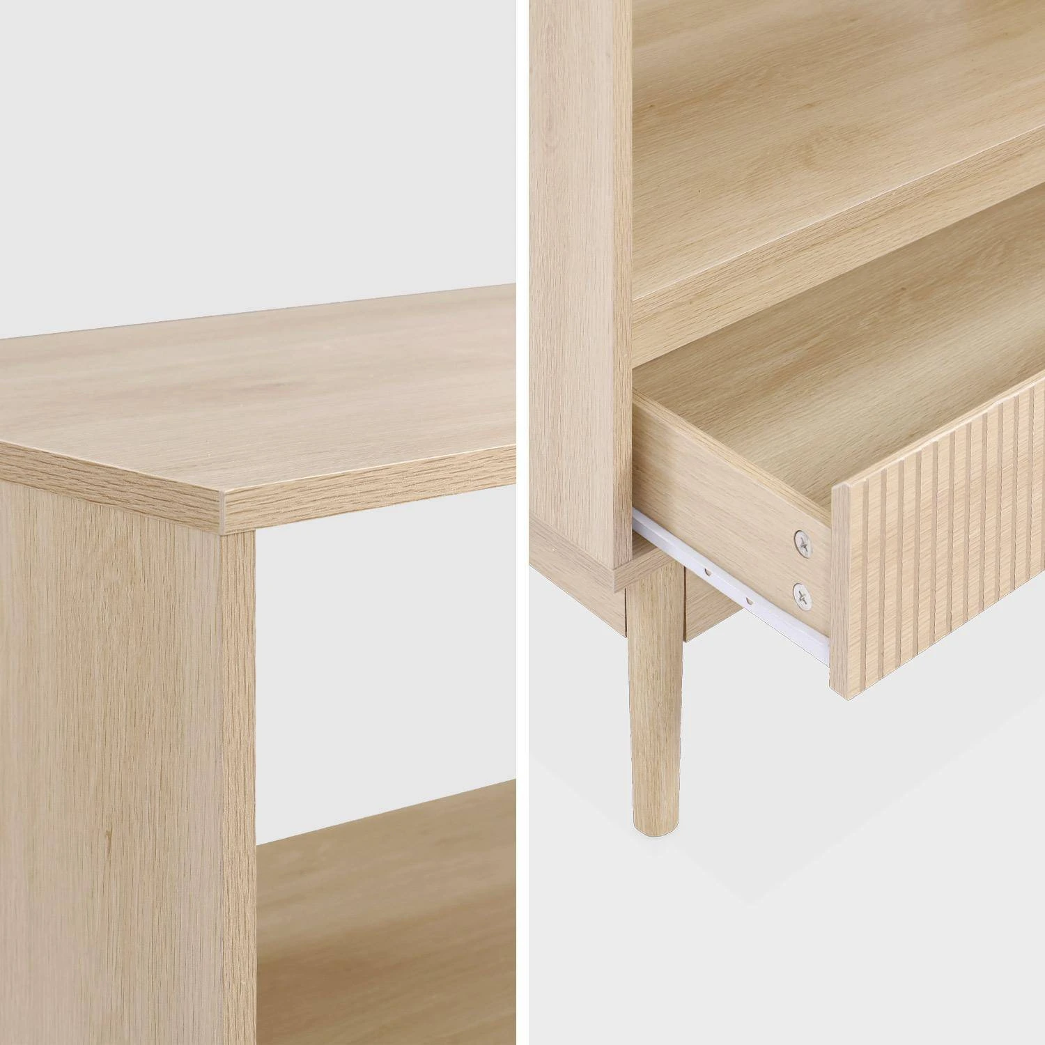 Etagère Bibliothèque, Décor Bois 3 Niveaux 6 Etagère Bibliothèque, Décor Bois 3 Niveaux – Image 6