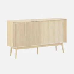 Buffet Scandinave Effet Bois 2 Portes 150 Cm Couleur : Bois Clair -Mobilier de maison ilinbuffetl 35fc2ca0b677b91cdc41a3f64761b940