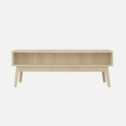 Table Basse Scandinave Décor Bois Rainuré 2 Niches, 1 Tiroir Couleur : Naturel -Mobilier de maison ilincoftable 86ce939c06698af09add3f5ba1d69842