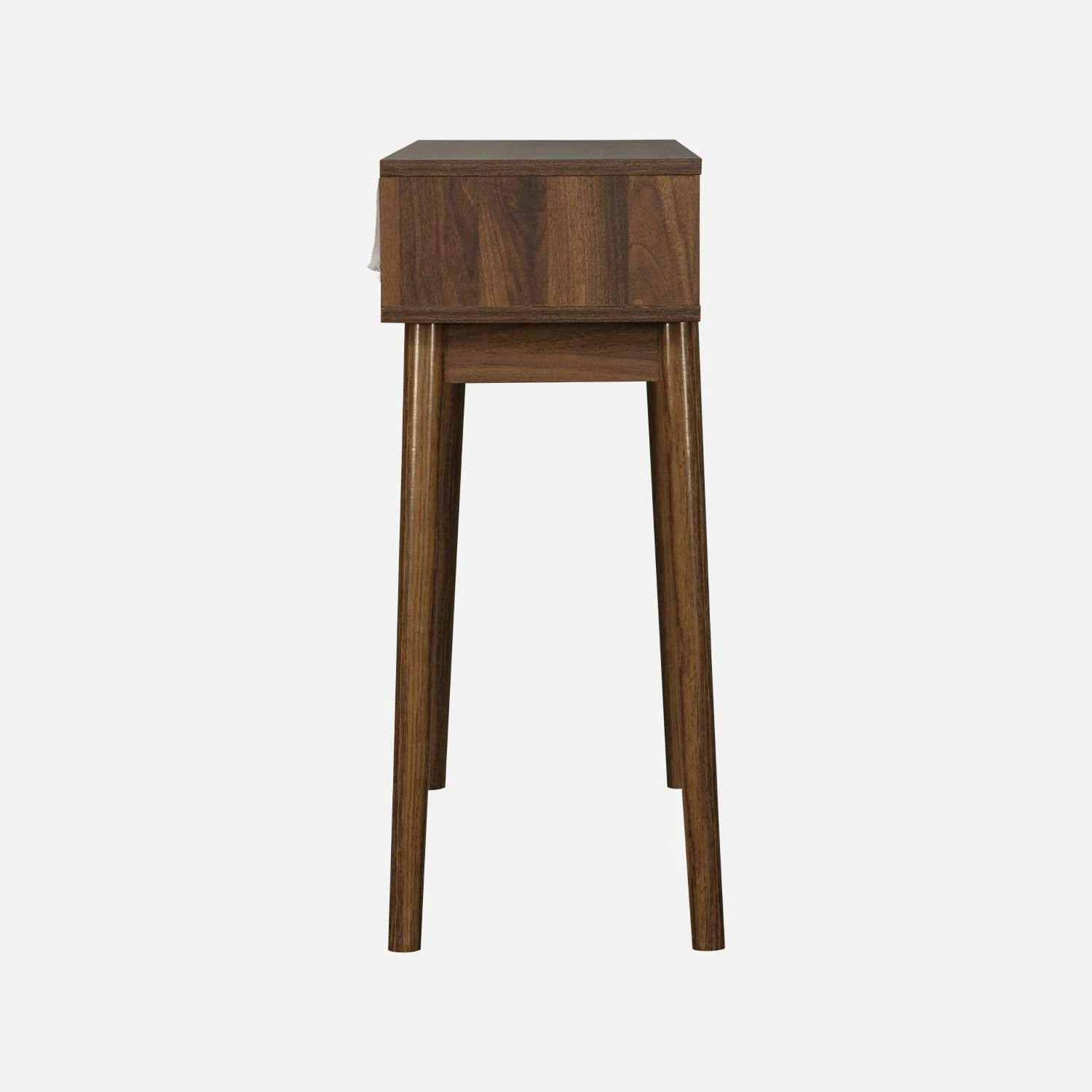 Console Décor Bois 2 Tiroirs Couleur : Bois Foncé 4 Console Décor Bois 2 Tiroirs Couleur : Bois Foncé – Image 4