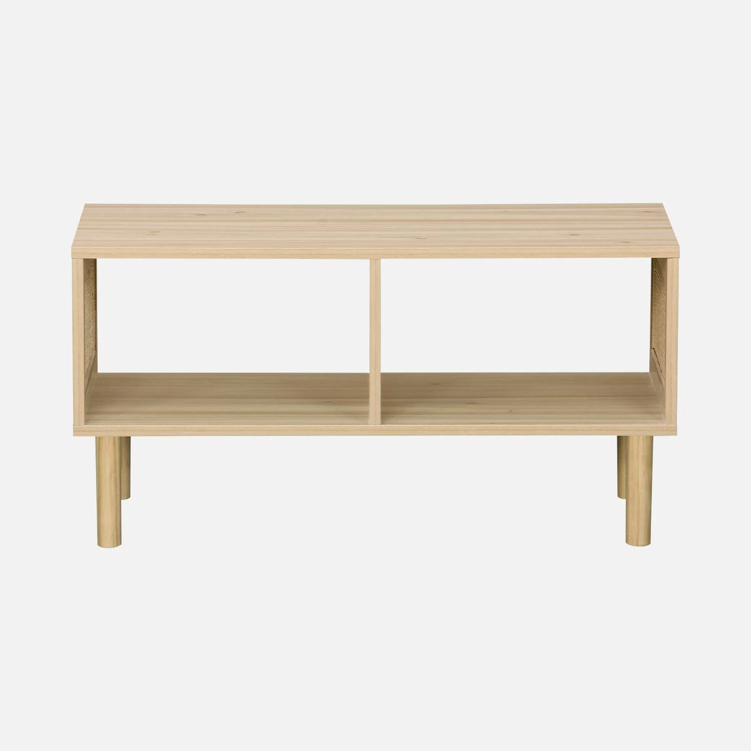 Table Basse Ou Meuble TV Cannage 80 Cm 2 Table Basse Ou Meuble TV Cannage 80 Cm – Image 2