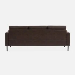Canapé 3 Places Simili Cuir Microfibres Pieds Métal -Mobilier de maison inysofa3pumfbn 39fddac11036d0942083a15b8d6a27c5