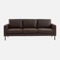 Canapé 3 Places Simili Cuir Microfibres Pieds Métal -Mobilier de maison inysofa3pumfbn 6659ba7e9e3a17131d76a1b25374f582