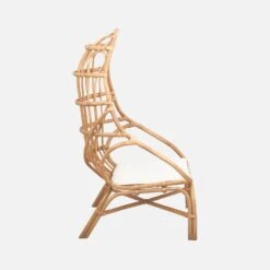 Fauteuil œuf En Rotin Avec Coussin -Mobilier de maison ipadcobchrnat 09309fe9de19d51524507f3f3d78f7ae