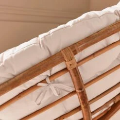 Fauteuil Papasan En Rotin Avec Coussin Ø113cm -Mobilier de maison ipalchr113nat b125b9e7d59d87b6fb385d473cda6f35