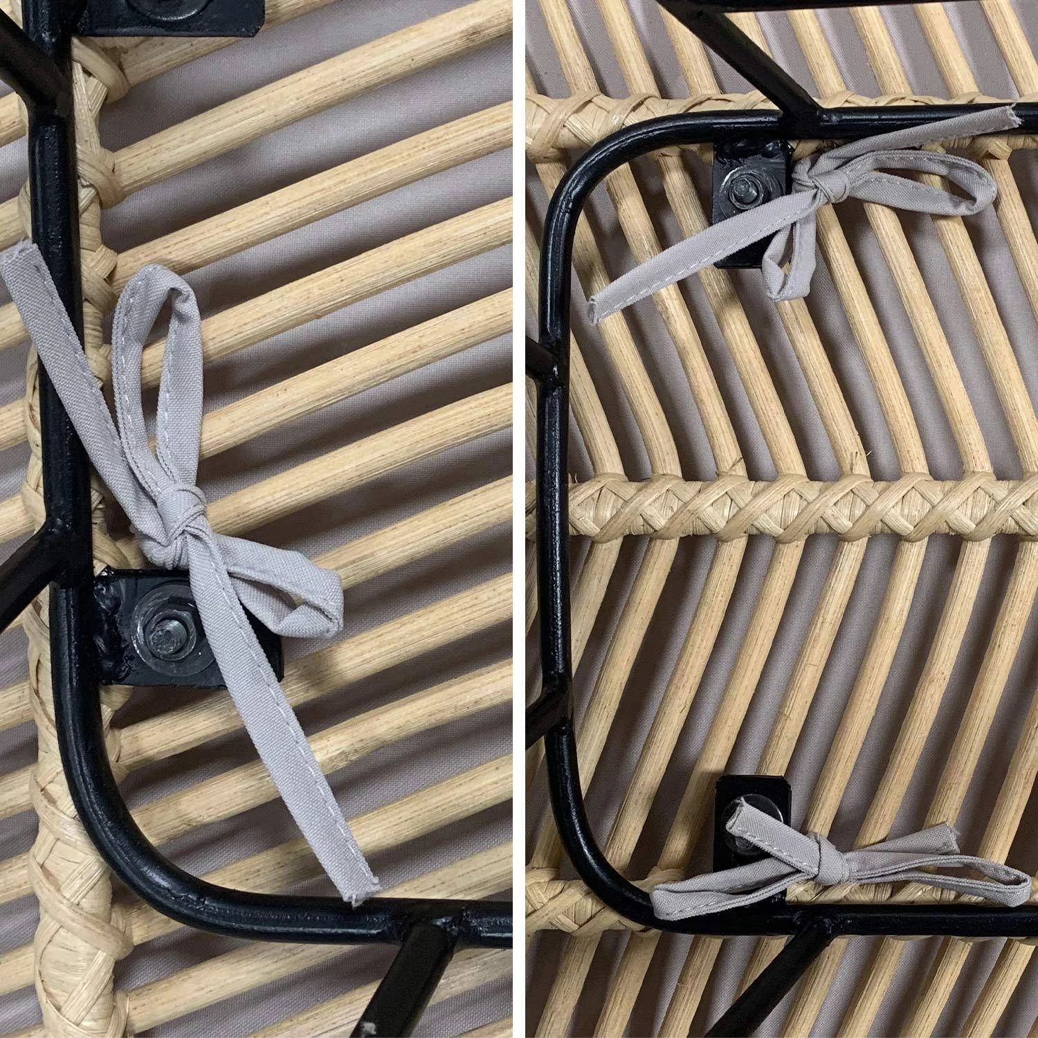 Tabouret De Bar Métal Et Rotin 67cm (lot De 2) Couleur : Naturel 9 Tabouret De Bar Métal Et Rotin 67cm (lot De 2) Couleur : Naturel – Image 9