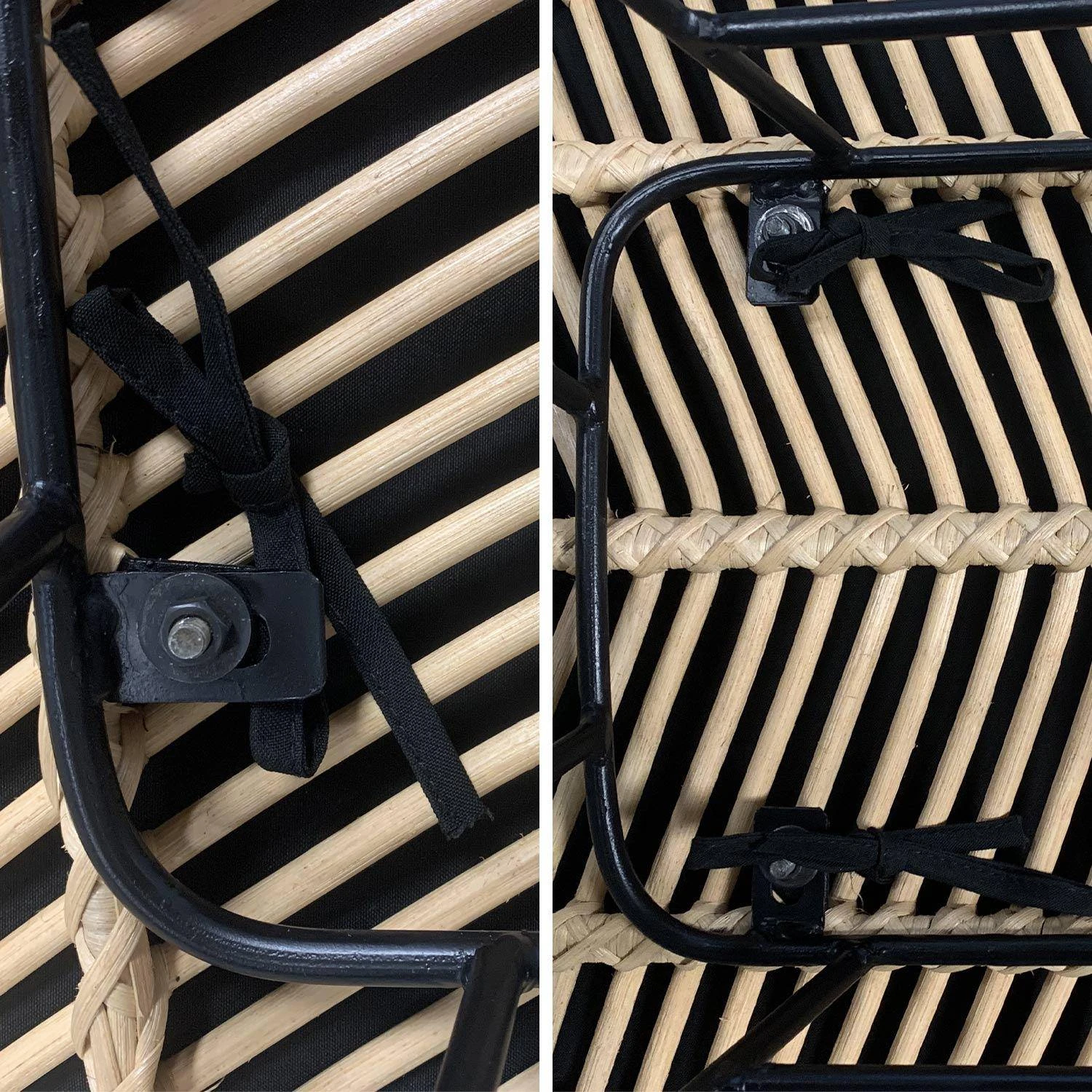 Tabouret De Bar Métal Et Rotin 75cm (lot De 2) Couleur : Noir 9 Tabouret De Bar Métal Et Rotin 75cm (lot De 2) Couleur : Noir – Image 9