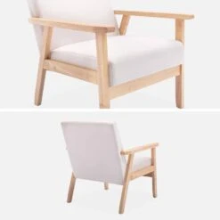 Fauteuil Scandinave Bois Et Tissu Couleur : Crème 12 Fauteuil Scandinave Bois Et Tissu Couleur : Crème -Mobilier de maison iskacls1bg 04a28fcf6bf06a6e67b1e72b433fe879