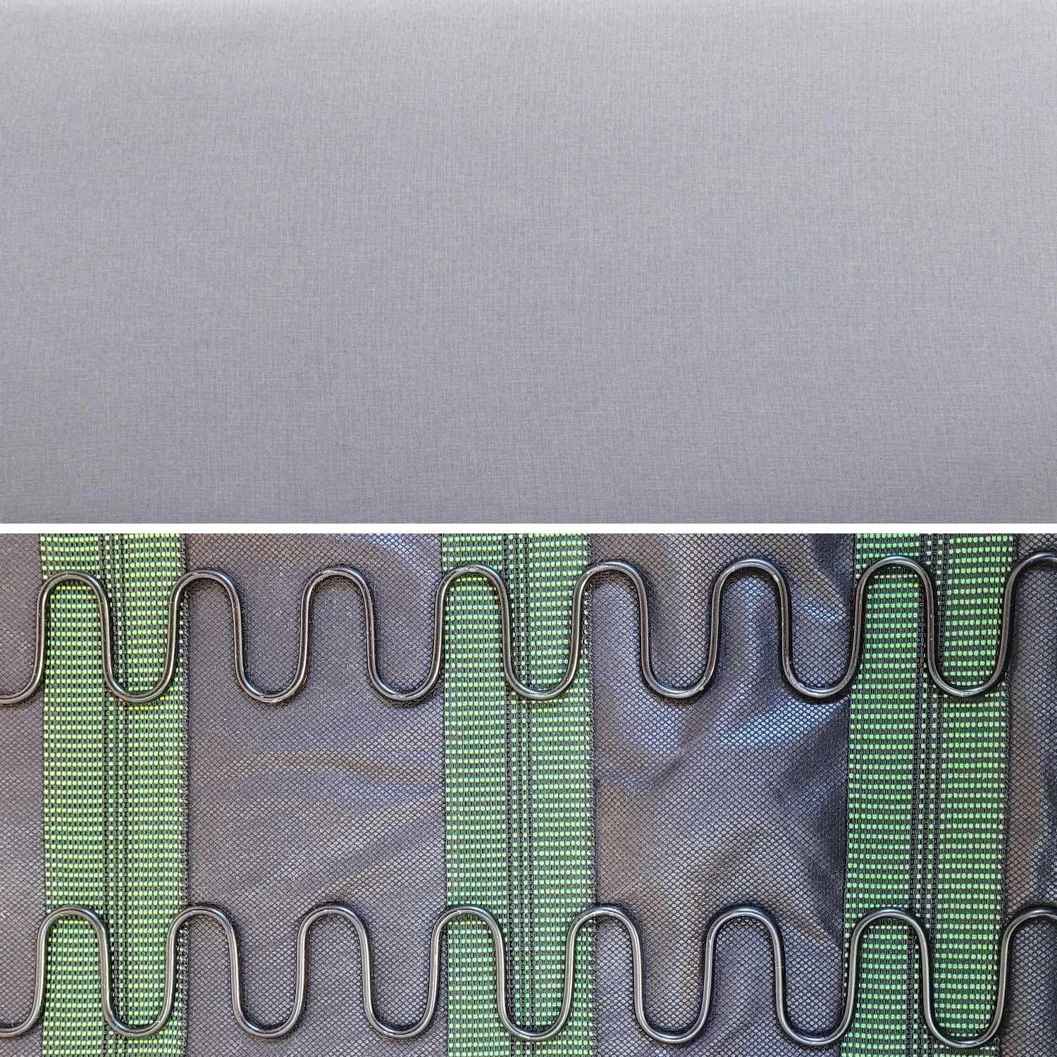 Banquette Et Fauteuil 3 Places Bois Et Tissu Couleur : Gris Clair 7 Banquette Et Fauteuil 3 Places Bois Et Tissu Couleur : Gris Clair – Image 7