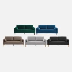 Canapé 3 Places Tissu, Pieds Bois Couleur : Gris Clair 11 Canapé 3 Places Tissu, Pieds Bois Couleur : Gris Clair -Mobilier de maison isof3lgy b4458b0cd018c27b062c0c1b3c44fe93