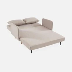 Canapé Convertible 2 Places Pieds Bois Couleur : Beige 16 Canapé Convertible 2 Places Pieds Bois Couleur : Beige -Mobilier de maison isofbpanbg 4811693dffa153e63c2187fcb510028f
