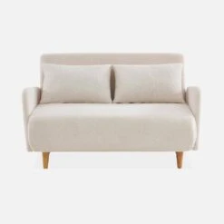 Canapé Convertible 2 Places Tissu Bouclette -Mobilier de maison isofbpanboucl d5a95ec81f6809e1972fc76eff482a50