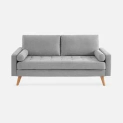 Canapé 3 Places, Pieds Bois Couleur : Gris Clair 10 Canapé 3 Places, Pieds Bois Couleur : Gris Clair -Mobilier de maison isofscan3lgy 51087c42b81514d50ac0a83daf620c63