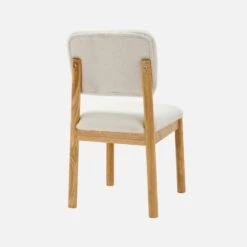 Chaises Bois D'hévéa Et Revêtement Bouclette (lot De 2) -Mobilier de maison iswachrx2bcl b1ae93ce8414c23774b2d8834a8d7a8b