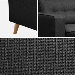 Canapé Lit Convertible 3 Places Avec Matelas 12cm - Fabriqué En France Couleur : Anthracite 19 Canapé Lit Convertible 3 Places Avec Matelas 12cm - Fabriqué En France Couleur : Anthracite -Mobilier de maison itlsbedsofaat 26588e989fdfc04790836a3723a8d95c