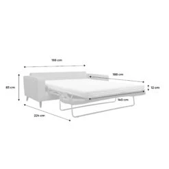 Canapé Lit Convertible 3 Places Avec Matelas 12cm - Fabriqué En France Couleur : Anthracite 21 Canapé Lit Convertible 3 Places Avec Matelas 12cm - Fabriqué En France Couleur : Anthracite -Mobilier de maison itlsbedsofaat 6f8ab69bacf40db61a46da888155bc6c