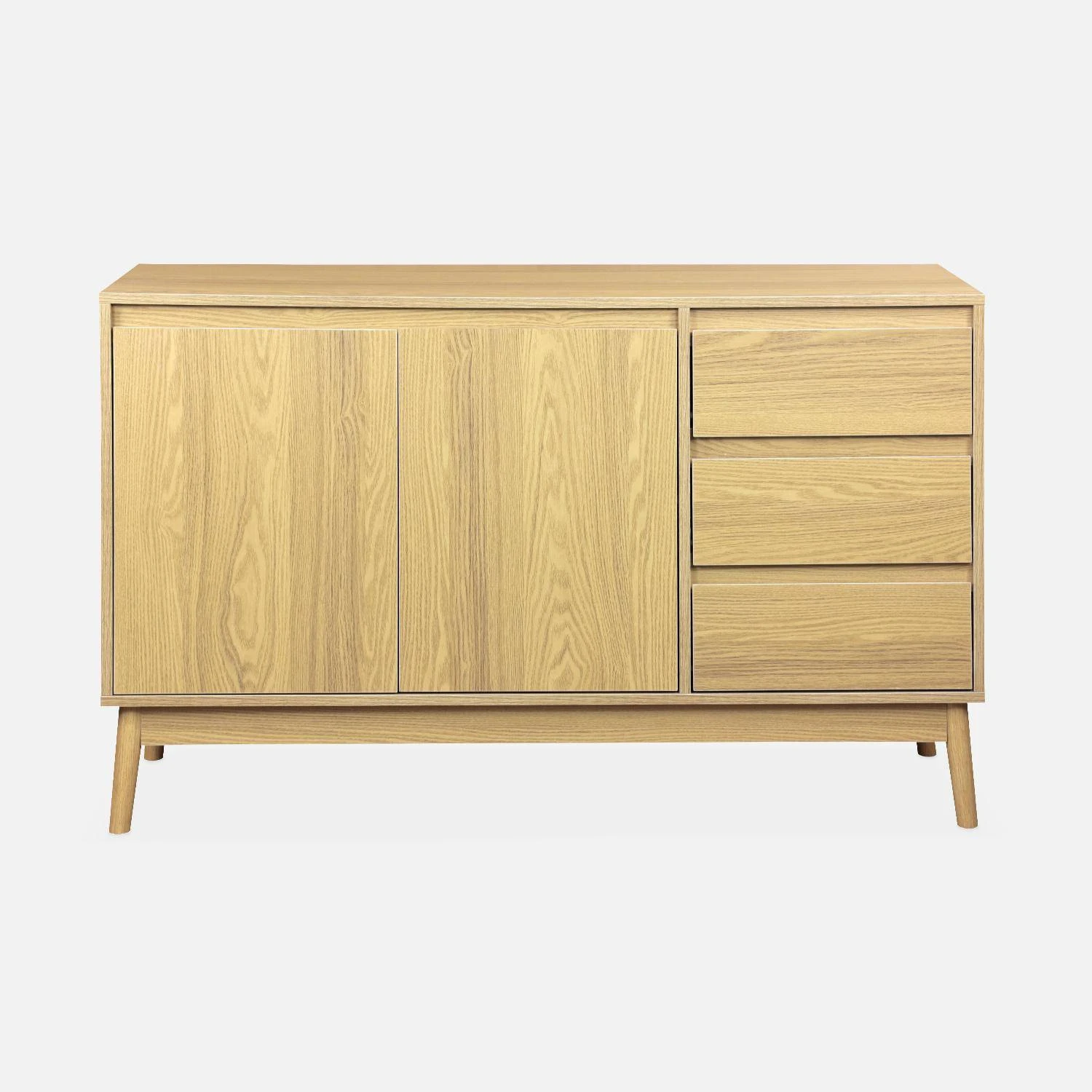 Buffet Effet Bois 2 Portes 120 Cm 4 Buffet Effet Bois 2 Portes 120 Cm – Image 4