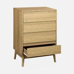 Commode Effet Bois 4 Tiroirs -Mobilier de maison iwdchest4d 36f8b664446801426dd78436e1dc50e0