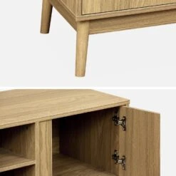 Meuble TV Effet Bois 2 Portes 120 Cm -Mobilier de maison iwdtvstand 5a3e6994cd62109619eb93cc44658605