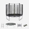Trampoline 250cm Avec Pack D'accessoires Couleur : Gris