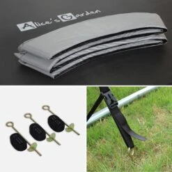 Trampoline 305cm Avec Pack D'accessoires Couleur : Gris -Mobilier de maison kit305grey fa562a4779346d0b6a6fb8785cc64a8f