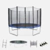 Trampoline 370cm Avec Pack D'accessoires Couleur : Bleu