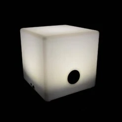 Cube Lumineux LED Avec Batterie Et Enceinte Bluetooth Intérieur/extérieur -Mobilier de maison led40btcube a791e3448b6ba26cff73308bcde2a3cd