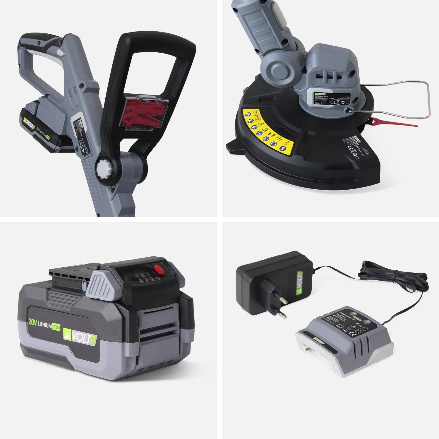 Tondeuse à Gazon à Batterie 20V, 30cm + Débrousailleuse 20V 6 Tondeuse à Gazon à Batterie 20V, 30cm + Débrousailleuse 20V – Image 6