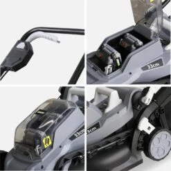 Tondeuse à Gazon à Batterie 2x20V 33cm 9 Tondeuse à Gazon à Batterie 2x20V 33cm -Mobilier de maison lm33bat20v2x2 6757be156a64cf211463af96773f1f05