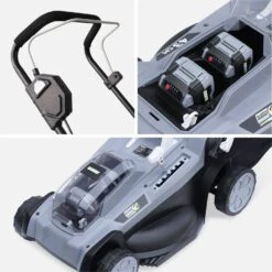 Tondeuse à Gazon à Batterie 2x18V -Mobilier de maison lm43bat20v4x2 79aee9e3937fa6f6e9c00f63065ea150