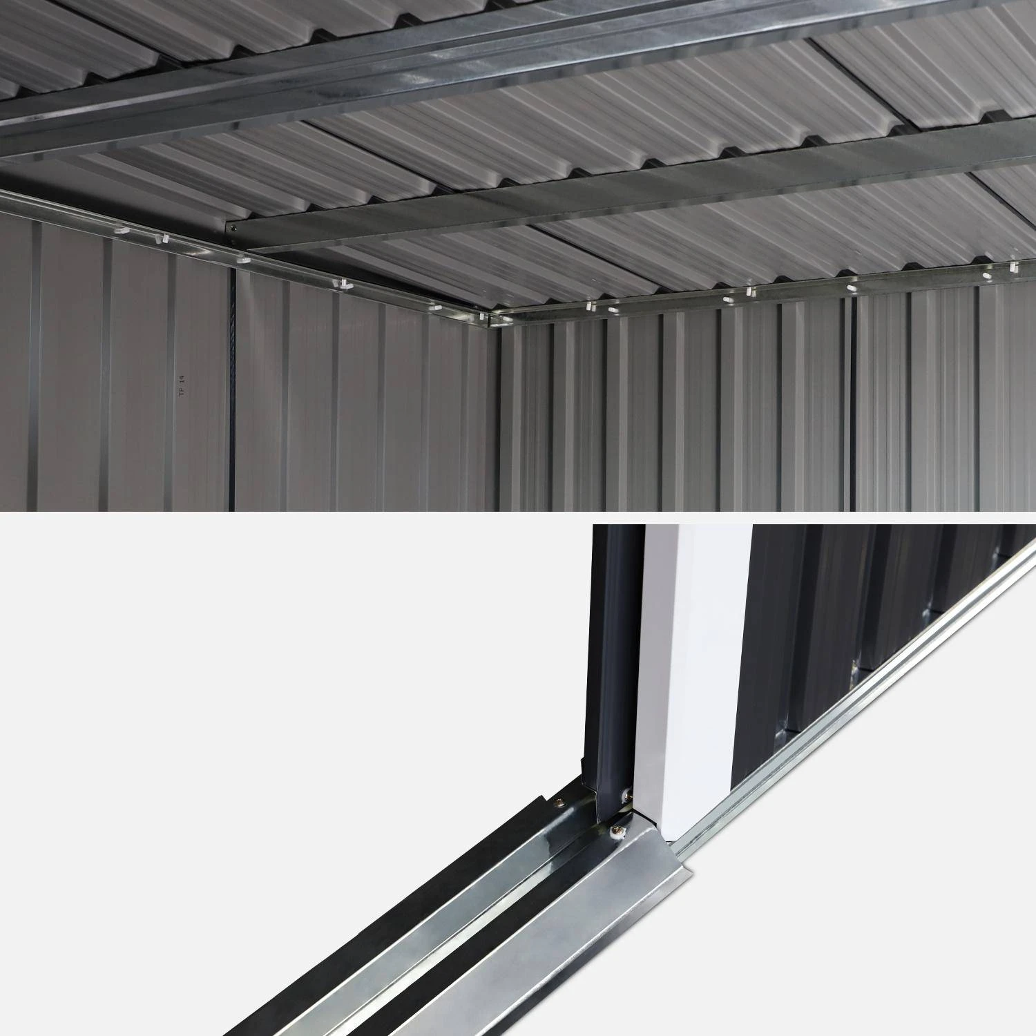 Abri De Jardin En Métal 4,85m2 Avec Puits De Lumière 5 Abri De Jardin En Métal 4,85m2 Avec Puits De Lumière – Image 5