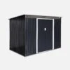 Abri De Jardin En Métal 4,85m2 Avec Puits De Lumière