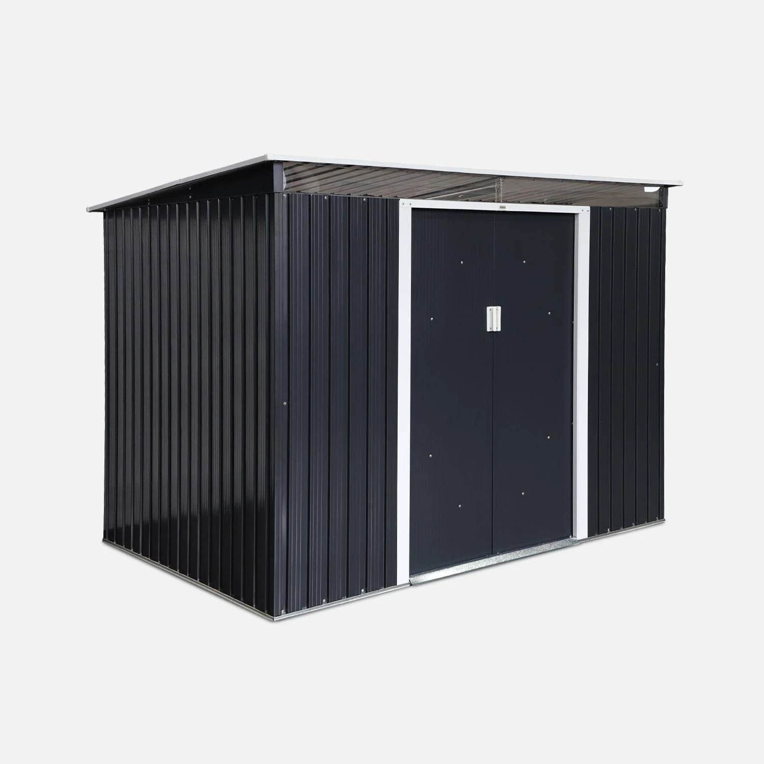 Abri De Jardin En Métal 4,85m2 Avec Puits De Lumière 1 Abri De Jardin En Métal 4,85m2 Avec Puits De Lumière