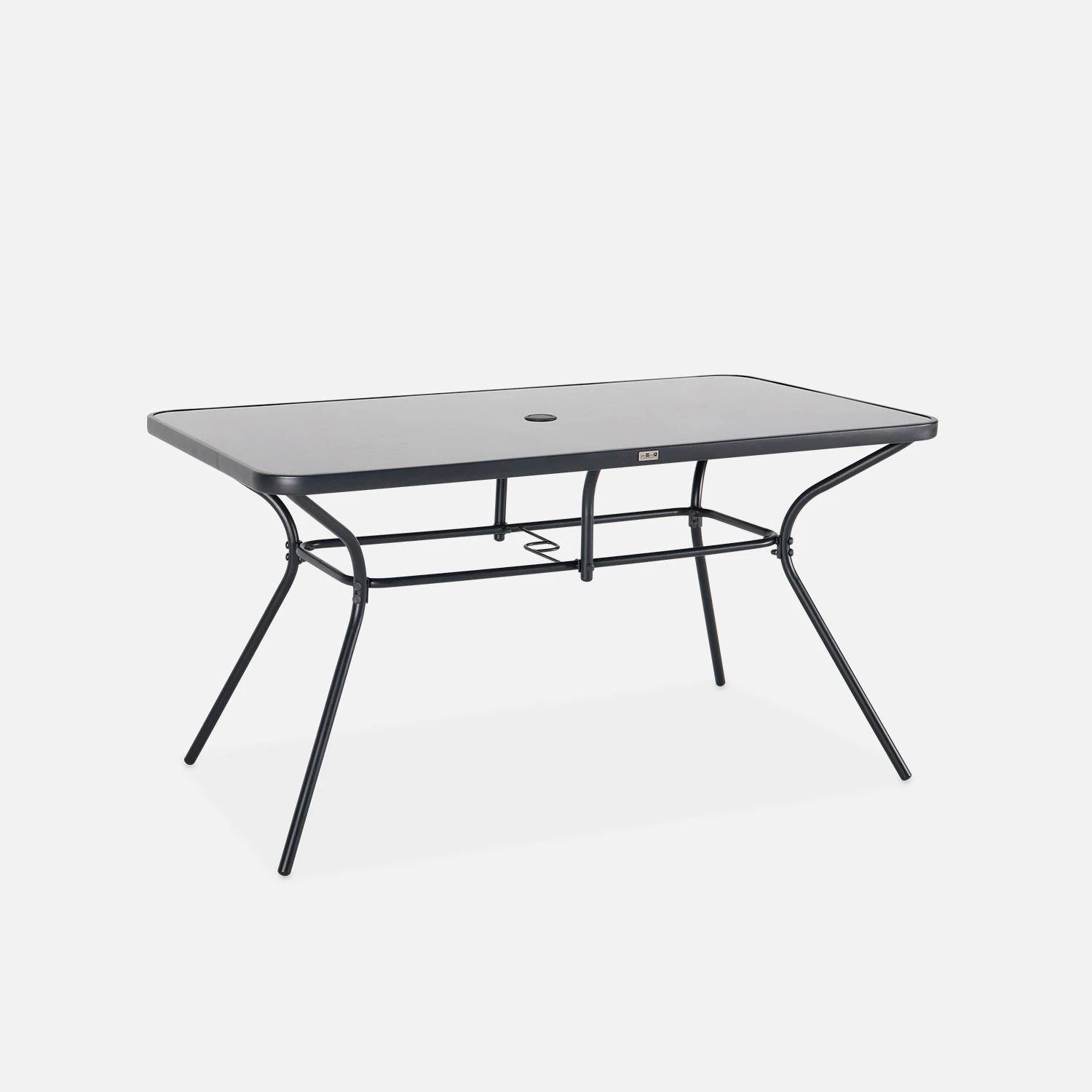 Table De Jardin Acier, 6 Fauteuils Et 1 Parasol 5 Table De Jardin Acier, 6 Fauteuils Et 1 Parasol – Image 5