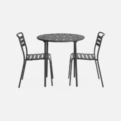Table De Jardin Métal 2 Chaises Couleur : Anthracite 10 Table De Jardin Métal 2 Chaises Couleur : Anthracite -Mobilier de maison mt75c2at 731d5177ecda2704669373f92afe80ae