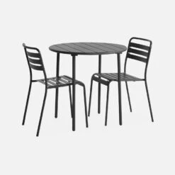 Table De Jardin Métal 2 Chaises Couleur : Anthracite 9 Table De Jardin Métal 2 Chaises Couleur : Anthracite -Mobilier de maison mt75c2at ebcc6ecf45bd12f2748c66f6d5d4e9fb