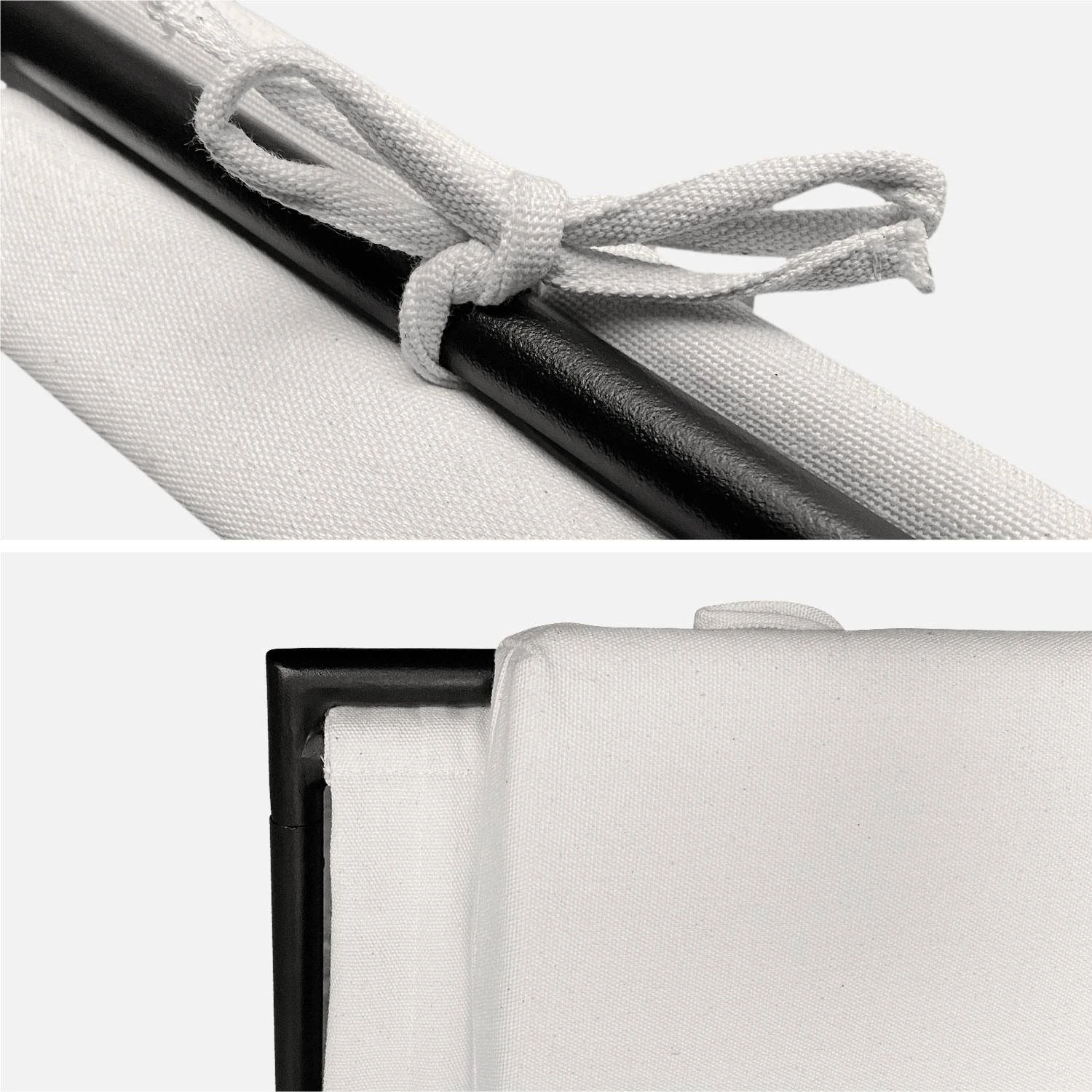 Fauteuil Relax En Toile, Structure Métal (lot De 2) 7 Fauteuil Relax En Toile, Structure Métal (lot De 2) – Image 7